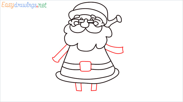 How To Draw Easy Santa Claus Step (11)