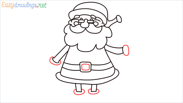 How To Draw Easy Santa Claus Step (12)