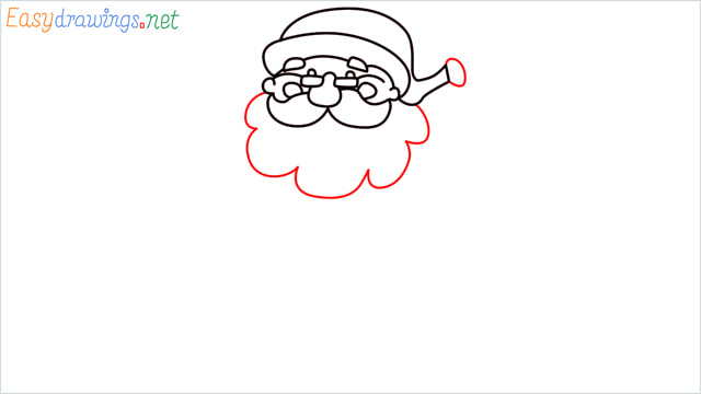 How To Draw Easy Santa Claus Step (8)