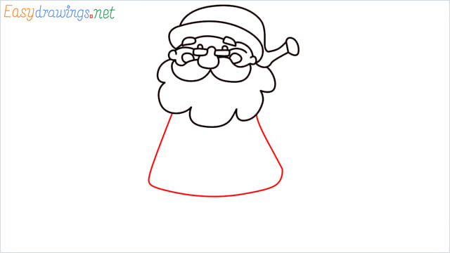 How To Draw Easy Santa Claus Step (9)