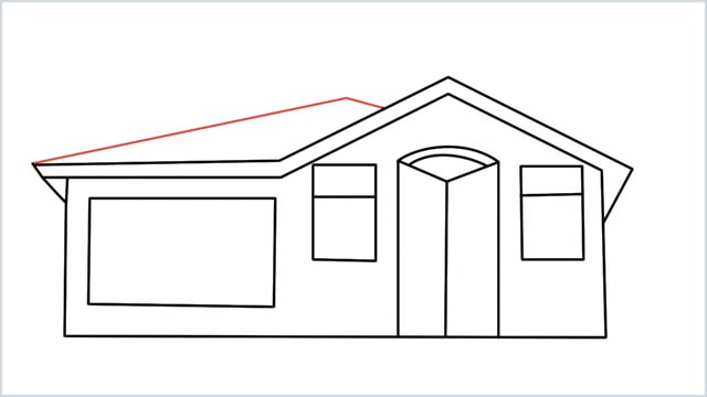 how to draw a House step (10)