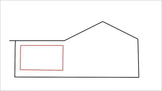 how to draw a House step (3)