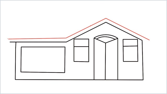 how to draw a House step (8)
