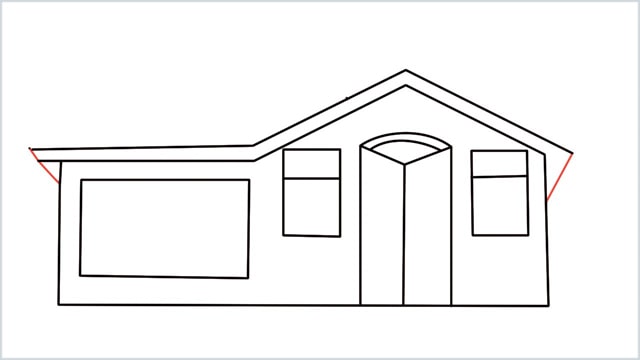 how to draw a House step (9)