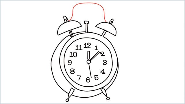 how to draw a clock step (13)