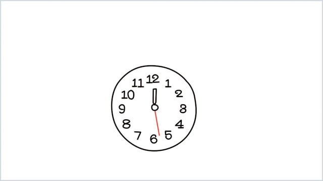 how to draw a clock step (5)