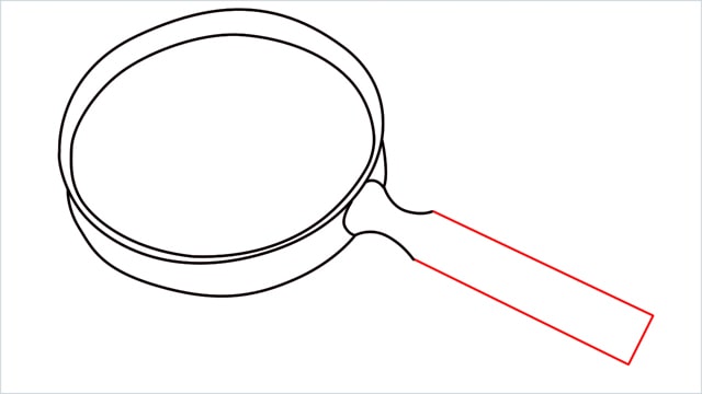 how to draw a magnifying glass step (6)