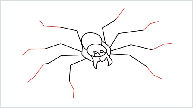 how to draw a spider step (10)