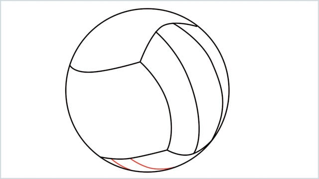 how to draw a volleyball step (5)