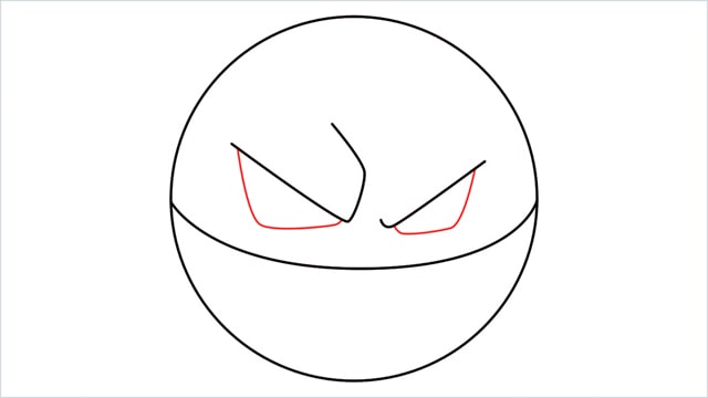 How to draw Voltorb step (4)