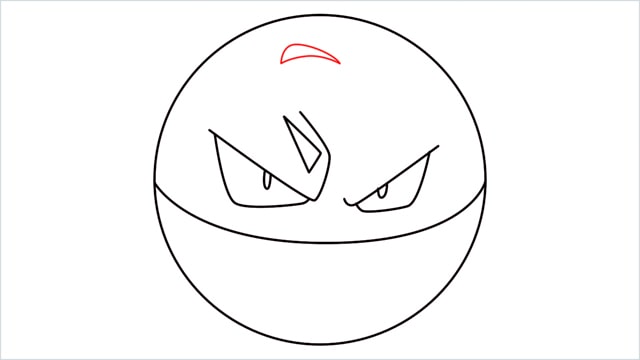 How to draw Voltorb step (6)