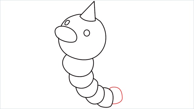 How to draw Weedle step (10)