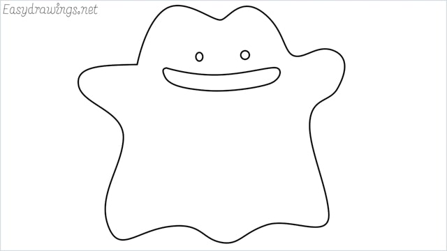 How to draw a Ditto step by step