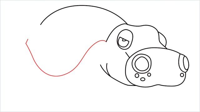 How to draw a Hippowdon step (9)
