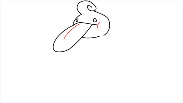 How to draw a Lickilicky step (5)