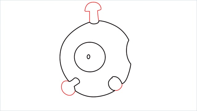 How to draw a Magnemite step (3)