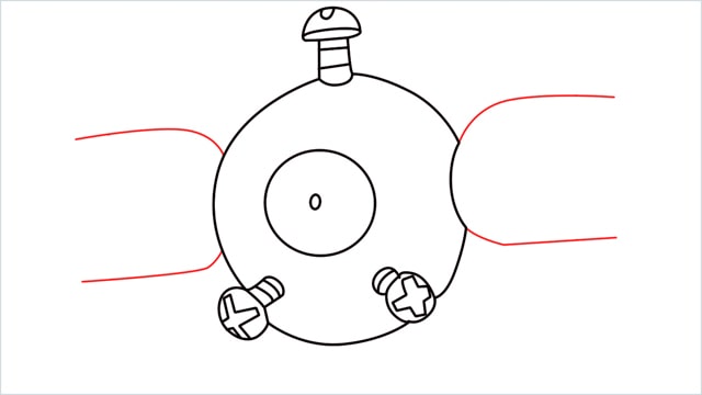 How to draw a Magnemite step (6)