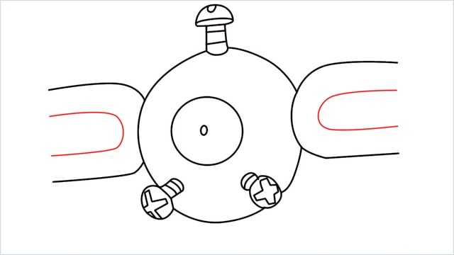 How to draw a Magnemite step (7)