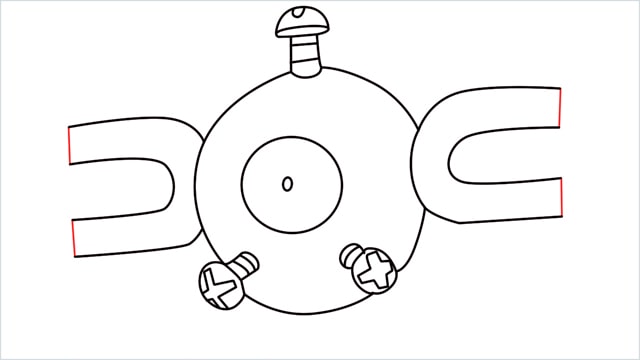How to draw a Magnemite step (8)