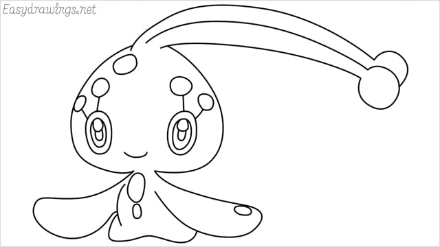 How to draw a Manaphy step by step