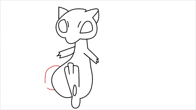 How to draw a Mew step (11)