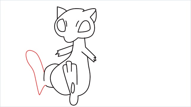 How to draw a Mew step (12)