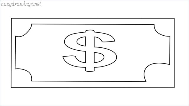 How to draw a Money step by step