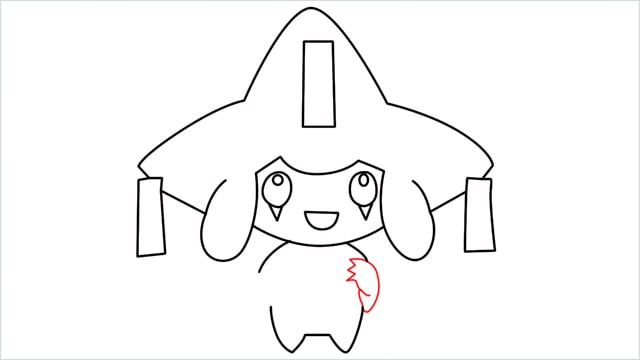 How to draw a Mythical Pokemon Jirachi (11)