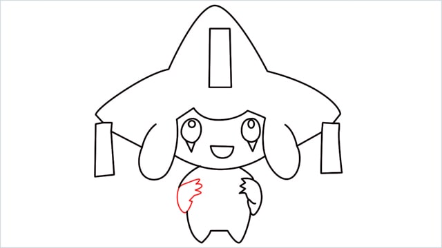 How to draw a Mythical Pokemon Jirachi (12)