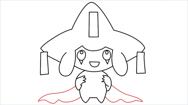How to draw a Mythical Pokemon Jirachi (13)