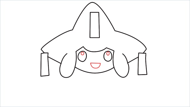 How to draw a Mythical Pokemon Jirachi (8)