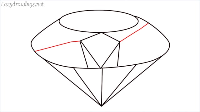 How to draw a diamond step (7)