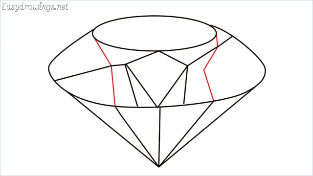 How to draw a diamond step (8)