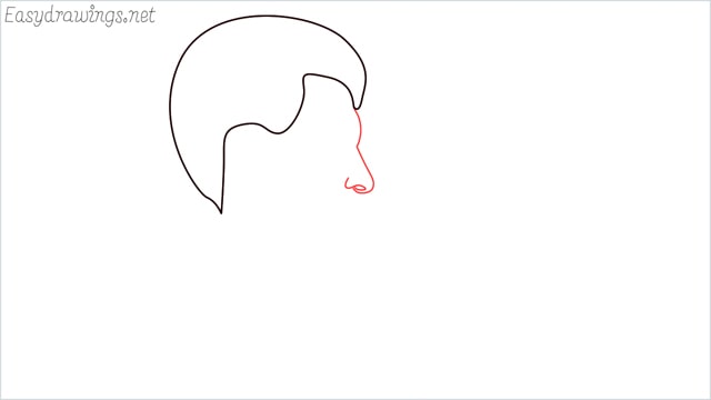 How to draw a face step (3)