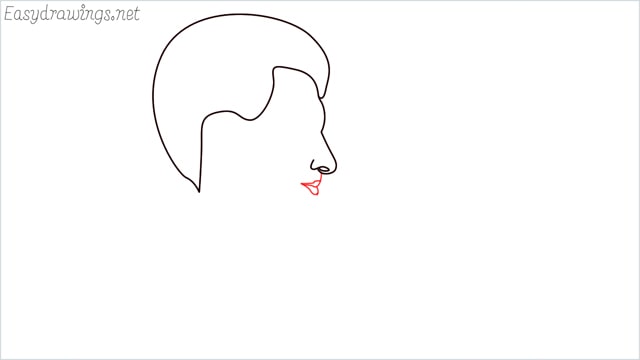 How to draw a face step (4)