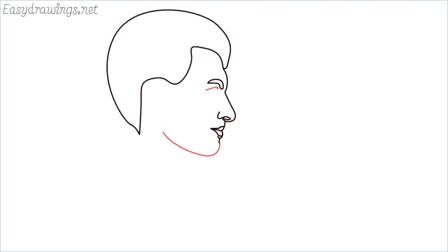 How to draw a face step (6)