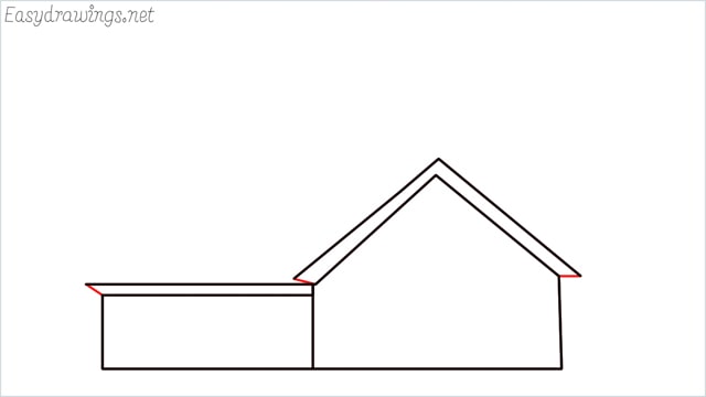 How to draw a farmhouse step (6)
