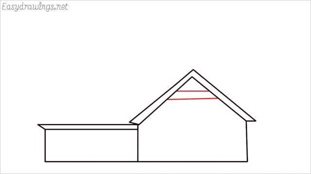 How to draw a farmhouse step (7)