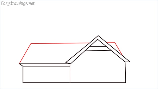 How to draw a farmhouse step (8)
