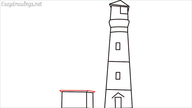 How to draw a lighthouse step (10)