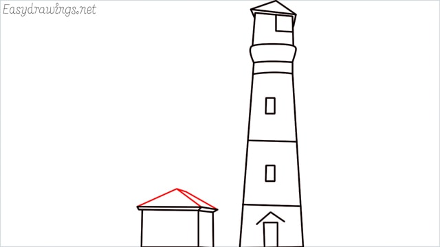 How to draw a lighthouse step (11)