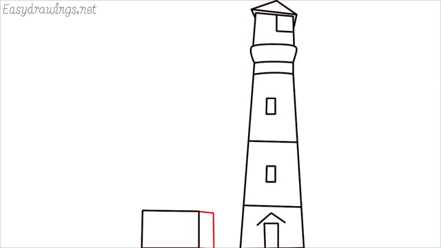 How to draw a lighthouse step (9)
