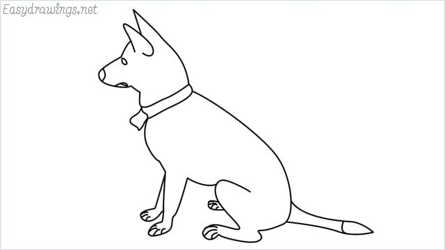How to draw a my home dog step by step