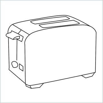 How To Draw A Toaster Step by Step - [10 Easy Phase]