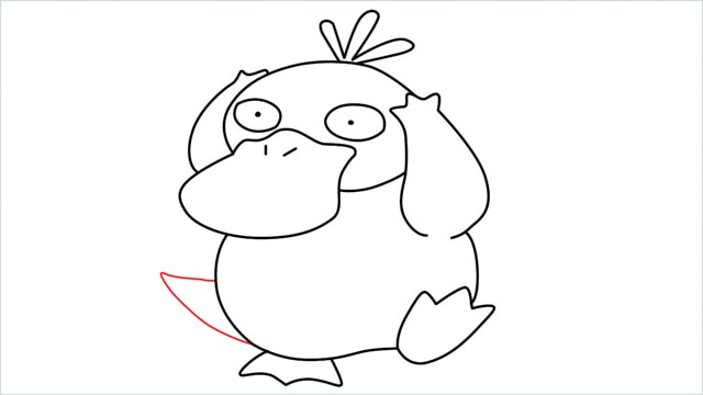 how to draw Psyduck step (10)