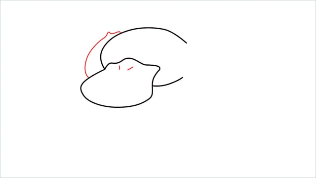 how to draw Psyduck step (3)
