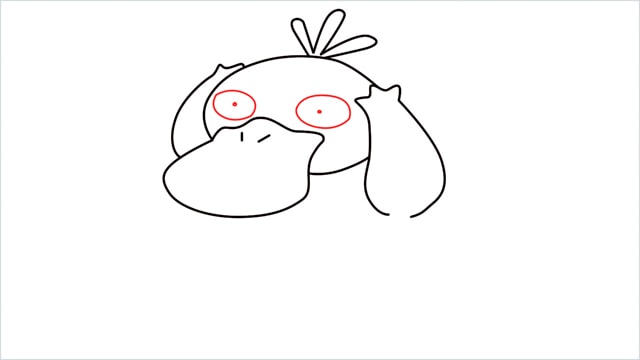 how to draw Psyduck step (6)
