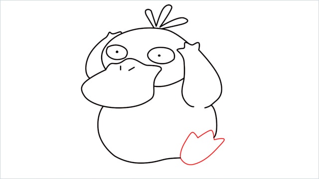 how to draw Psyduck step (8)