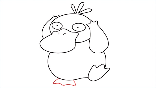 how to draw Psyduck step (9)