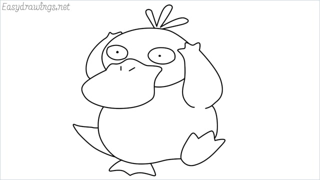 how to draw Psyduck step by step